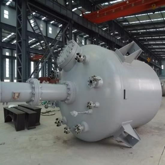 Edelstahl (SS304 316 2205), Titan, Hastelloy, PTFE, mit Glas/Email ausgekleidetes, mit chemischen Flüssigkeiten gerührtes, gerührtes Reaktionskesselgefäß-Tankprojekt