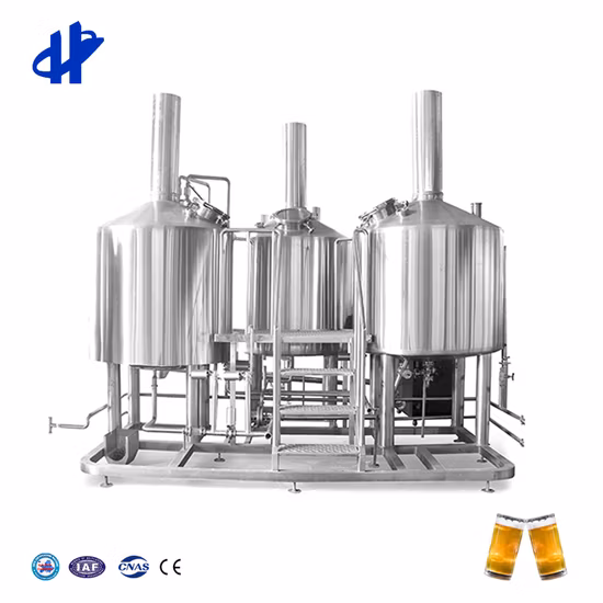 1000L 2000L Edelstahl-Biergärungsanlage, schlüsselfertiges Projekt für Brauereisystem